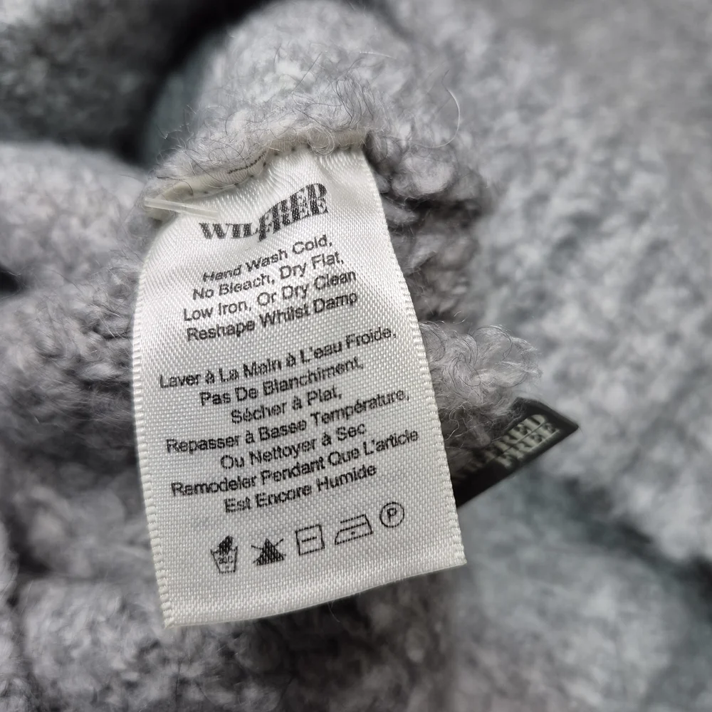 Wilfred Soft Gray Turtleneck Mohair & Wool Sweater